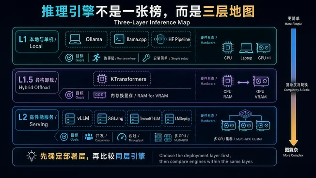 2026 年 LLM 推理引擎三层选型地图